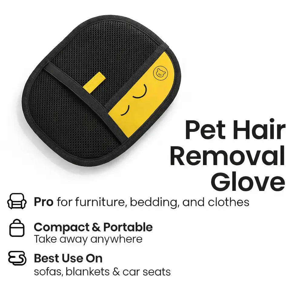 Pet Hair Removal Glove - Reusable Washable Hair Remover