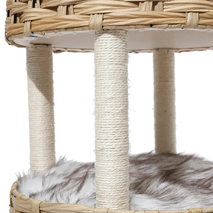 Woven Rattan Pet Bed – Dog & Cat Friendly