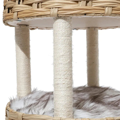 Woven Rattan Pet Bed – Dog & Cat Friendly